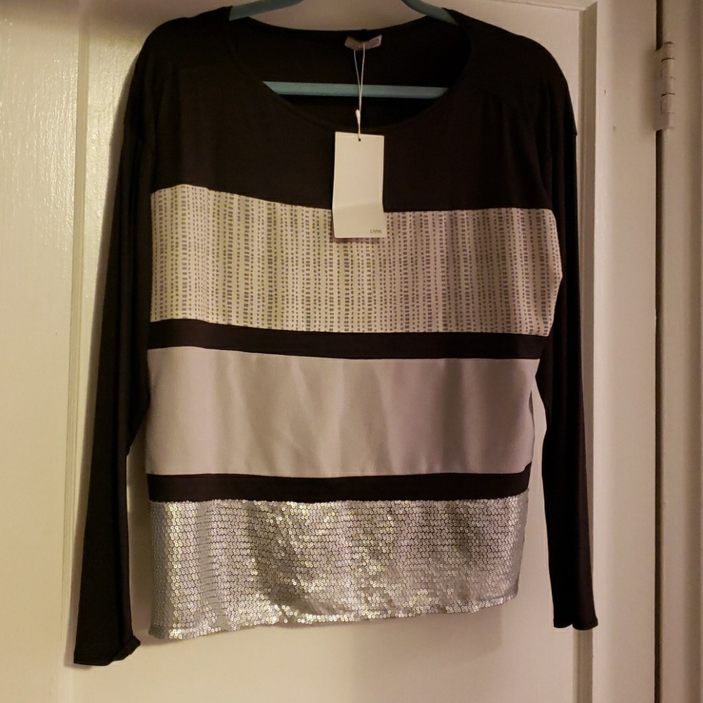 Zara  Unique Multi textured multi function Shirt